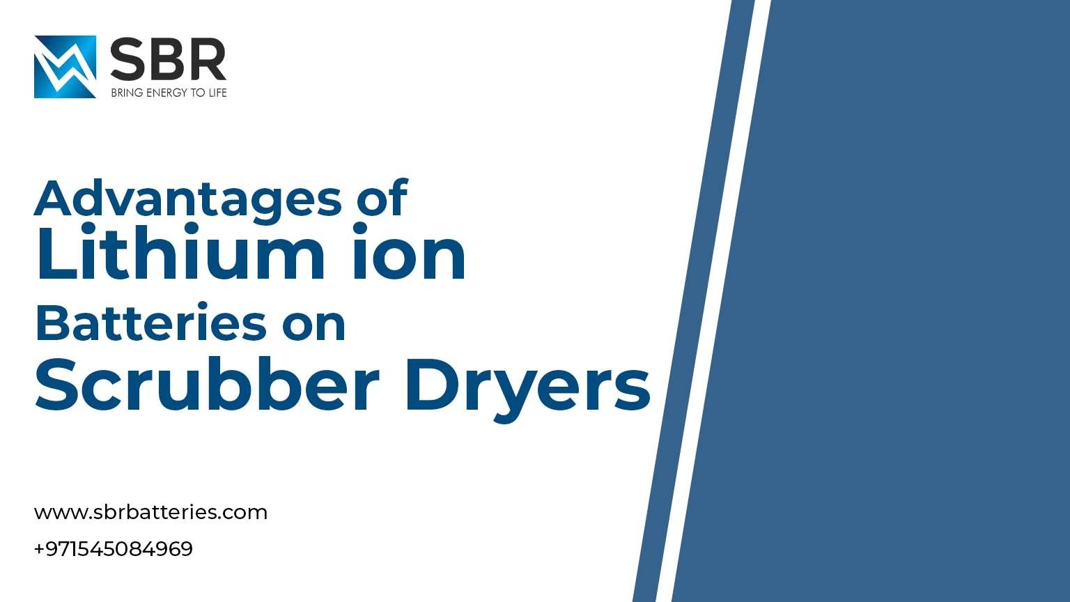 Advantages of Lithium-Ion Batteries on Scrubber-Dryers