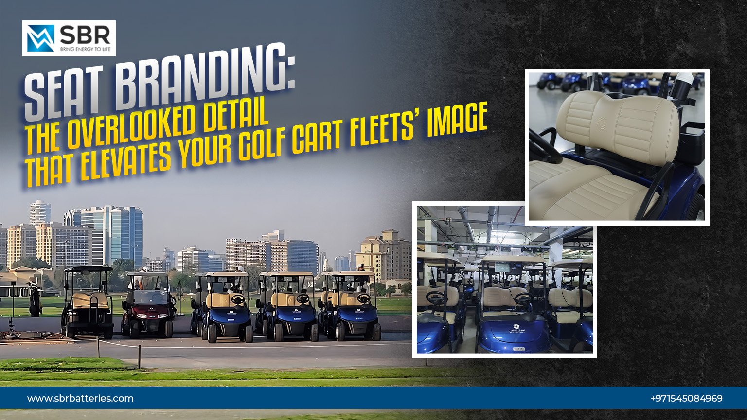 Custom Seat Branding Services for Golf Cart